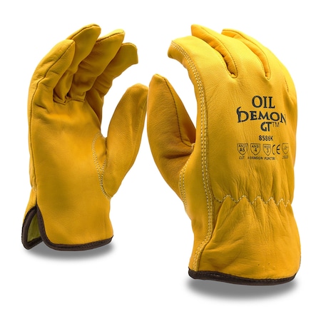 Cordova Driver, Goatskin, Oil Demon GT, Premium, Grain, A5 Cut Gloves, L, 12PK 8586KL